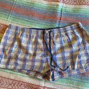 NWOT plaid lounge shorts